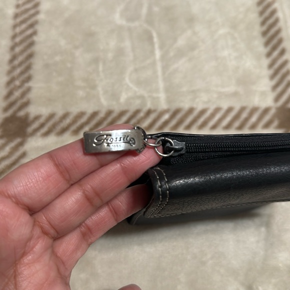 EUC Fossil Bifold Leather Wallet Black - Picture 7 of 7